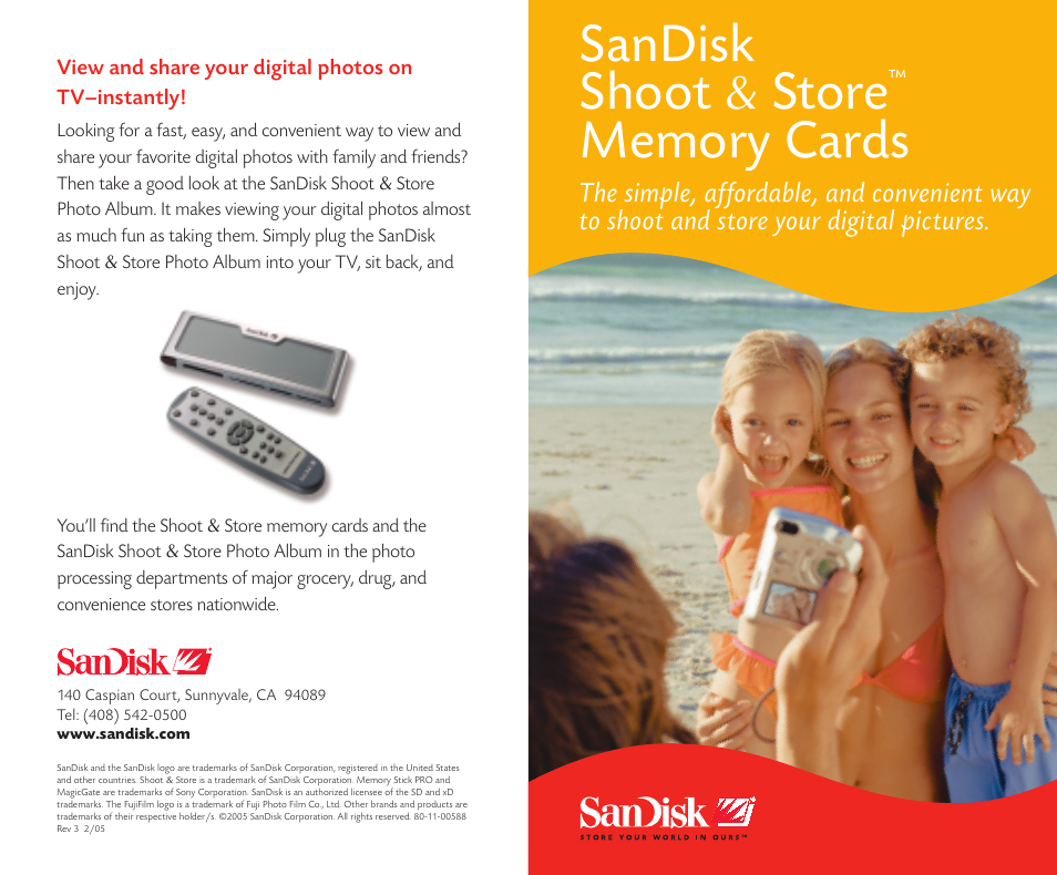 SanDisk SNS User Manual | 2 pages