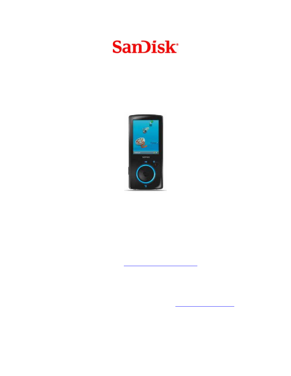SanDisk SANSA VIEW VIEW-7UM-ENG User Manual | 34 pages