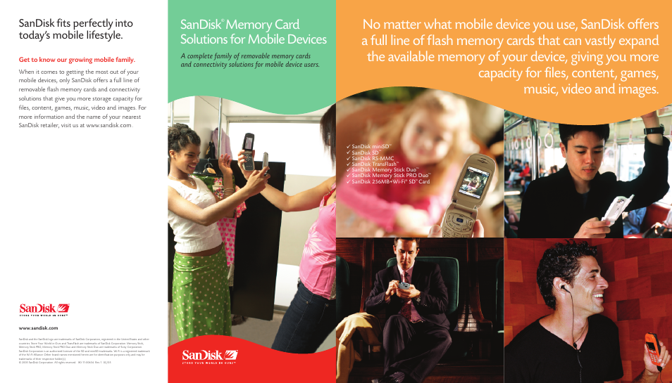 SanDisk RS-MMC User Manual | 2 pages