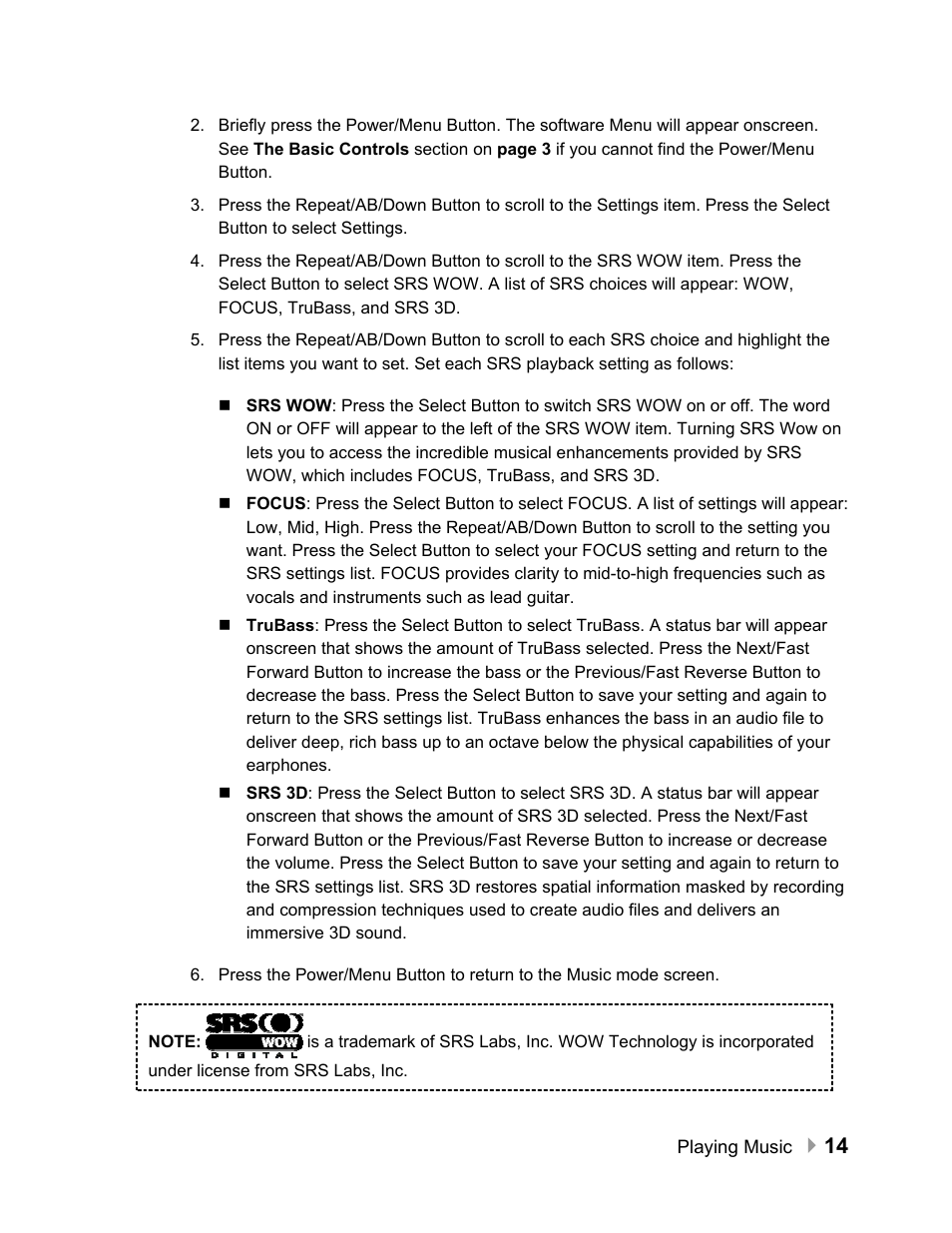 SanDisk Sansa e100 Series User Manual | Page 15 / 32