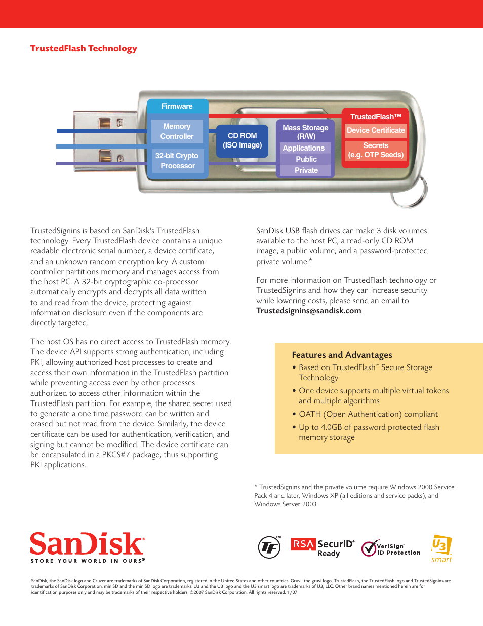 SanDisk TrustedSignins User Manual | Page 2 / 2