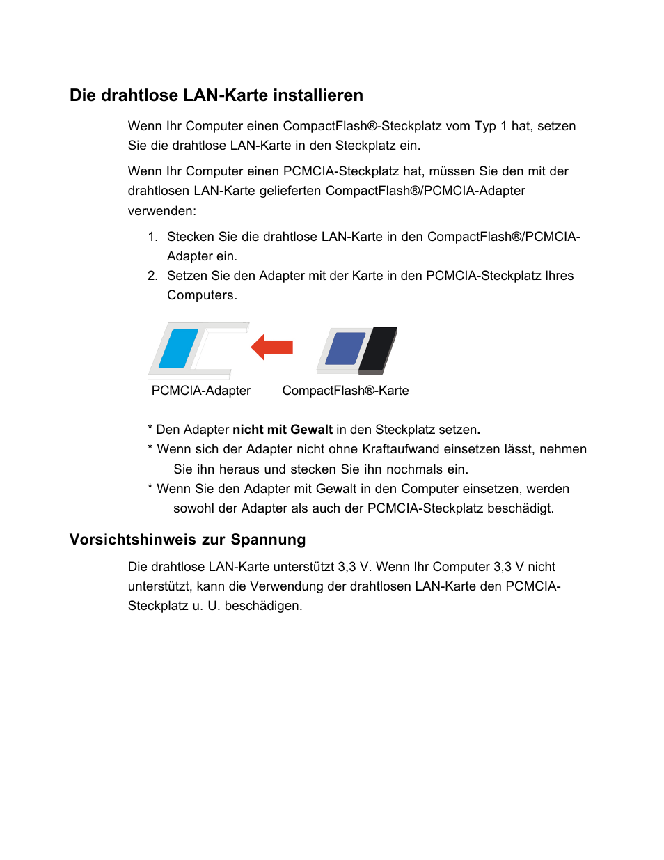 Die drahtlose lan-karte installieren | SanDisk Wireless LAN Card User Manual | Page 218 / 504