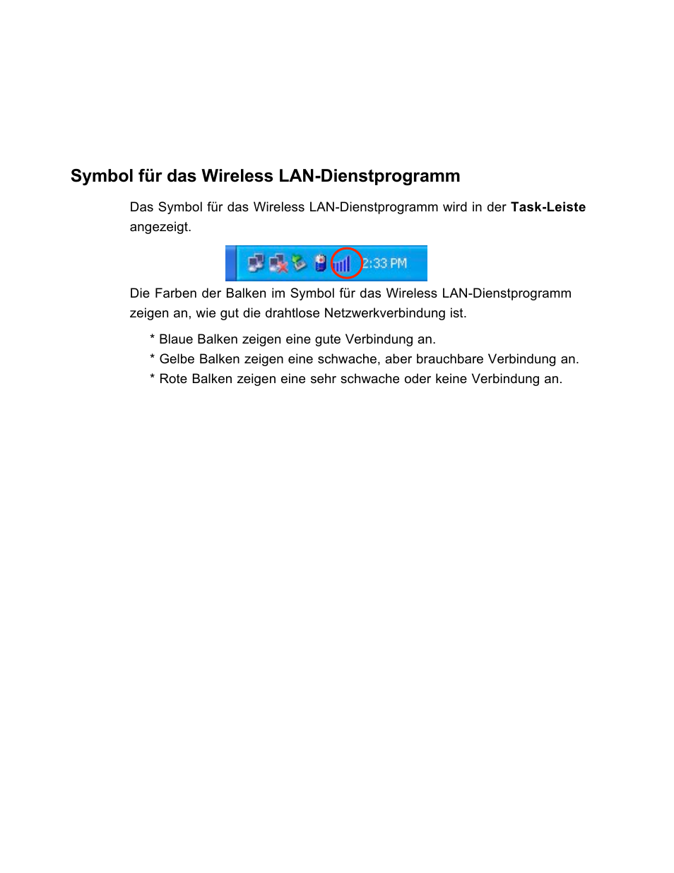 Symbol für das wireless lan-dienstprogramm | SanDisk Wireless LAN Card User Manual | Page 232 / 504