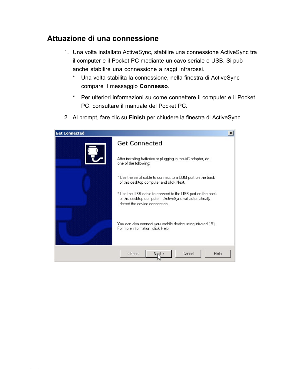 Attuazione di una connessione | SanDisk Wireless LAN Card User Manual | Page 268 / 504