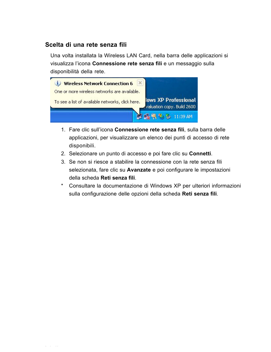 Scelta di una rete senza fili | SanDisk Wireless LAN Card User Manual | Page 289 / 504
