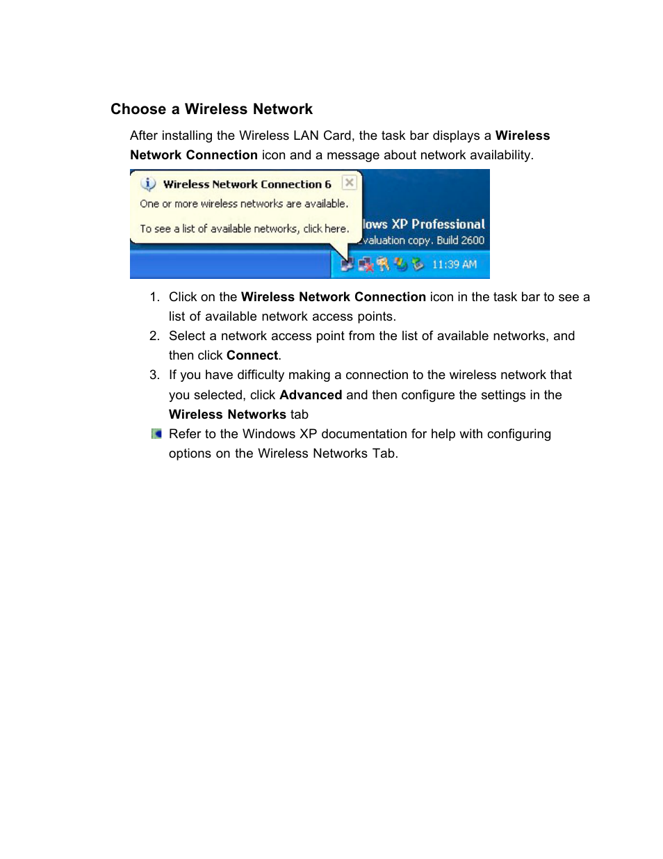Choose a wireless network | SanDisk Wireless LAN Card User Manual | Page 31 / 504
