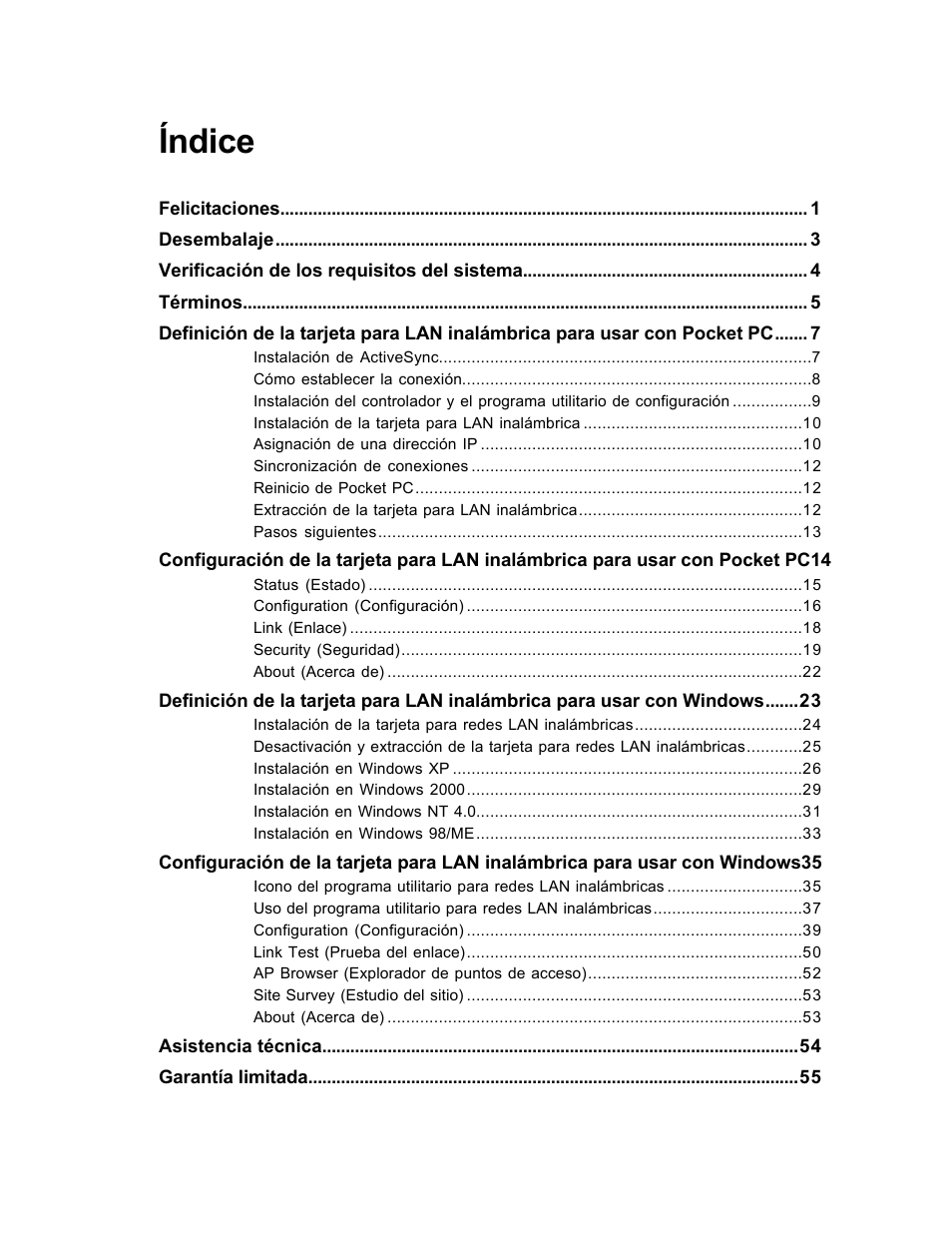 Índice | SanDisk Wireless LAN Card User Manual | Page 324 / 504