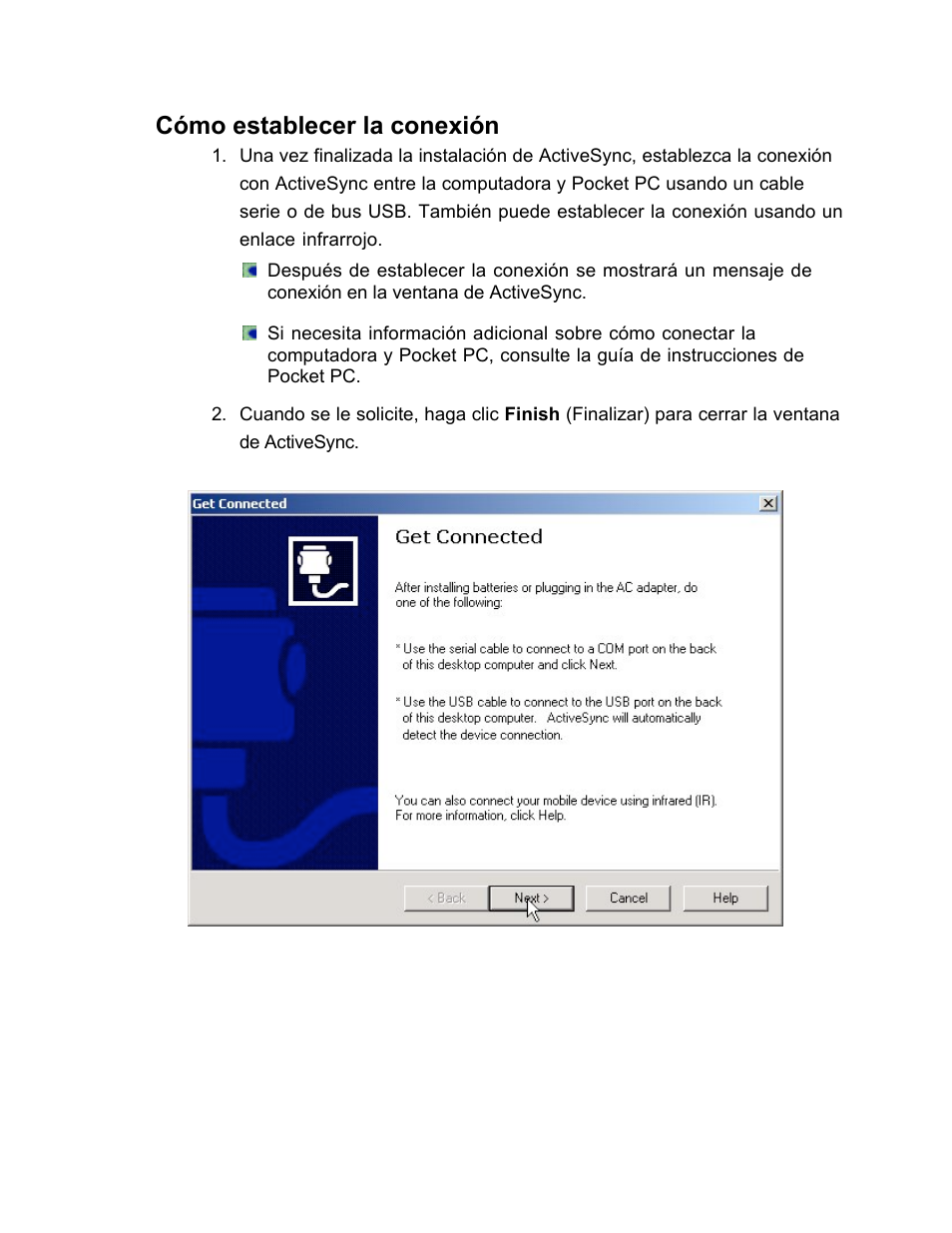 Cómo establecer la conexión | SanDisk Wireless LAN Card User Manual | Page 333 / 504