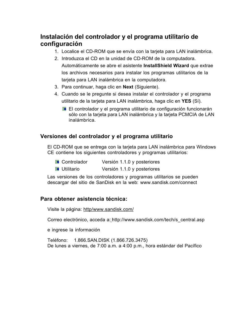 SanDisk Wireless LAN Card User Manual | Page 334 / 504