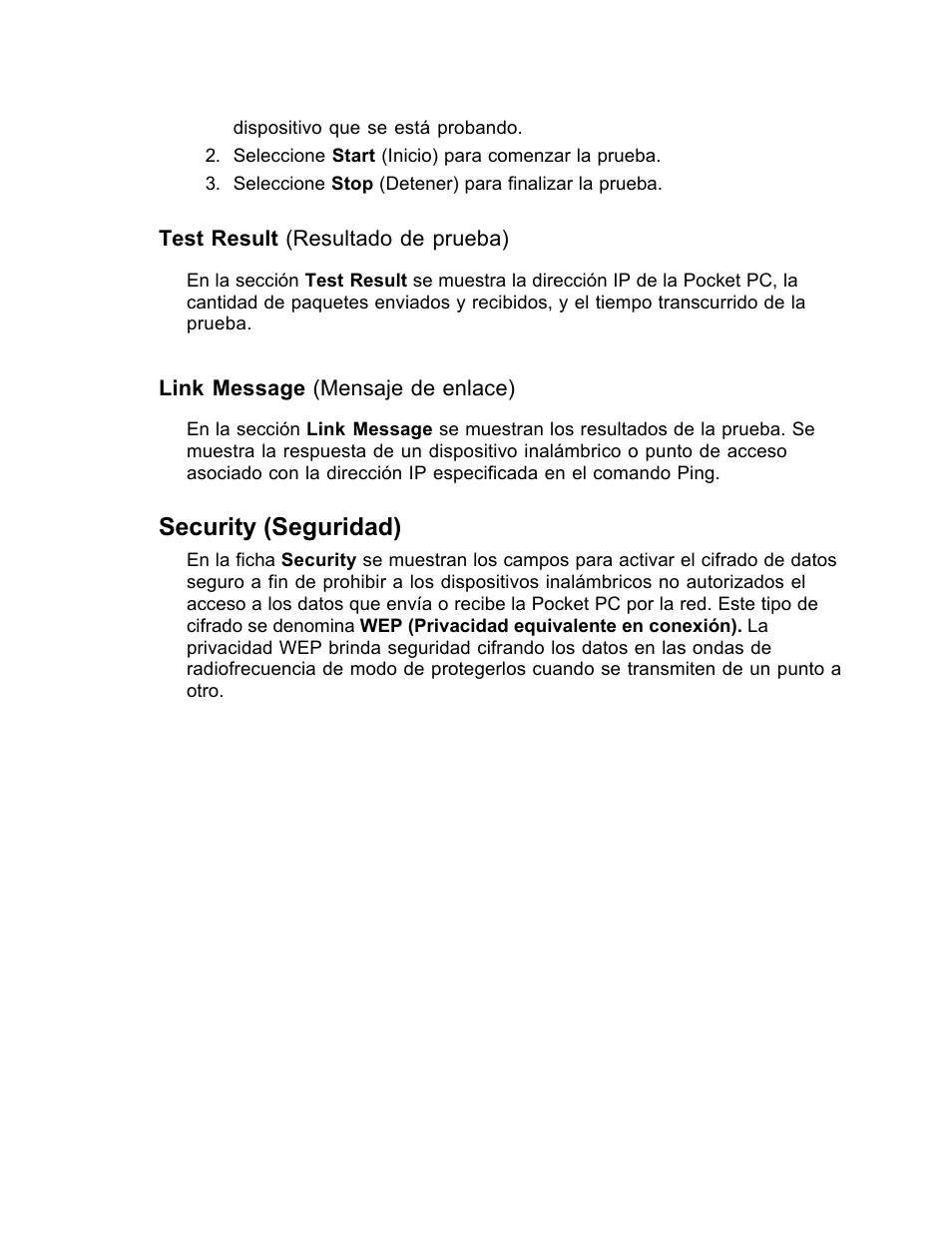 Security (seguridad) | SanDisk Wireless LAN Card User Manual | Page 344 / 504