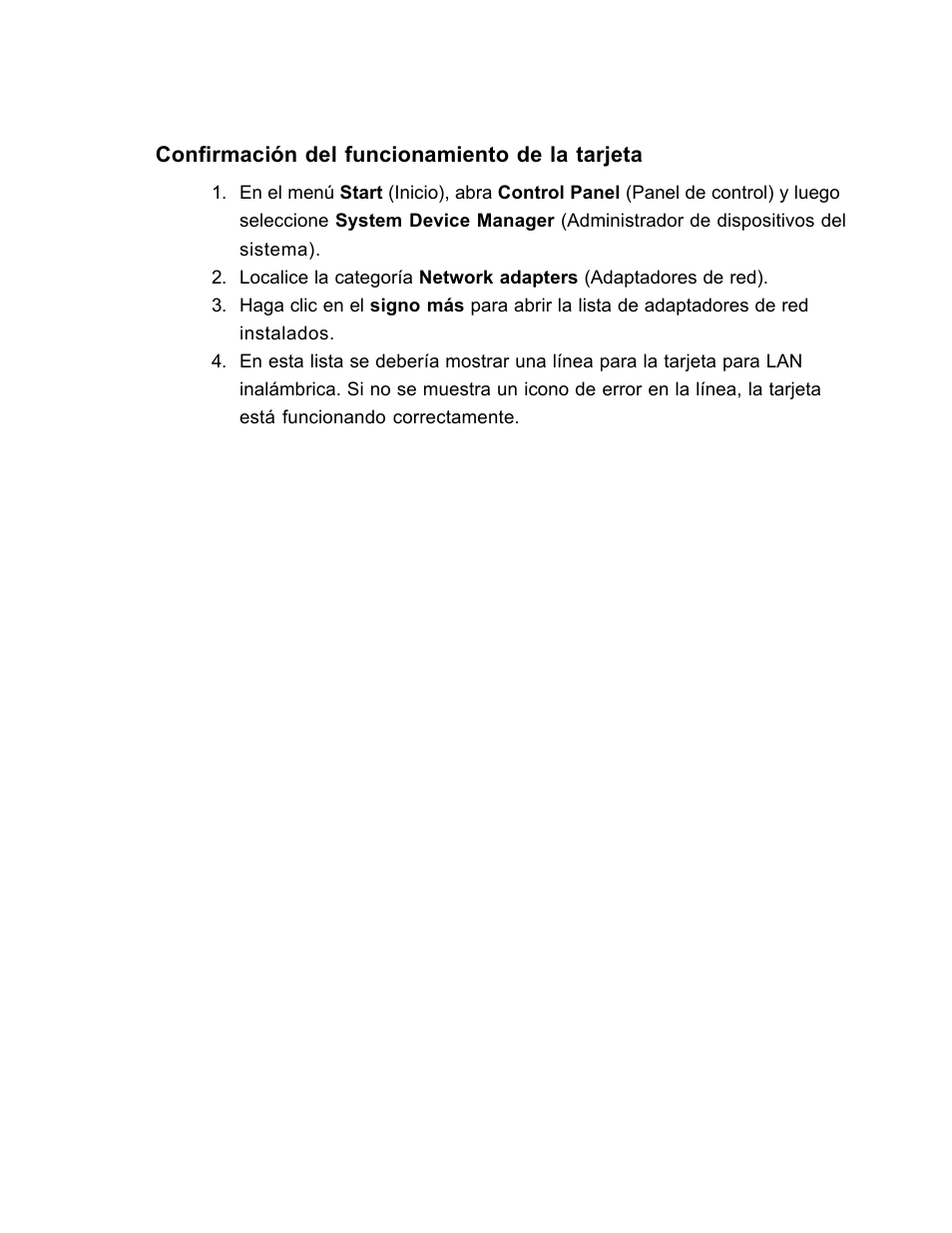 Confirmación del funcionamiento de la tarjeta | SanDisk Wireless LAN Card User Manual | Page 355 / 504