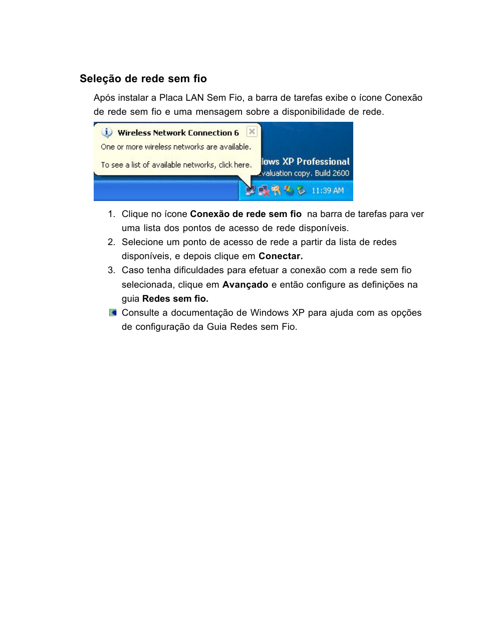 Seleção de rede sem fio | SanDisk Wireless LAN Card User Manual | Page 474 / 504