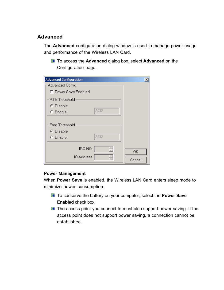 Advanced | SanDisk Wireless LAN Card User Manual | Page 49 / 504