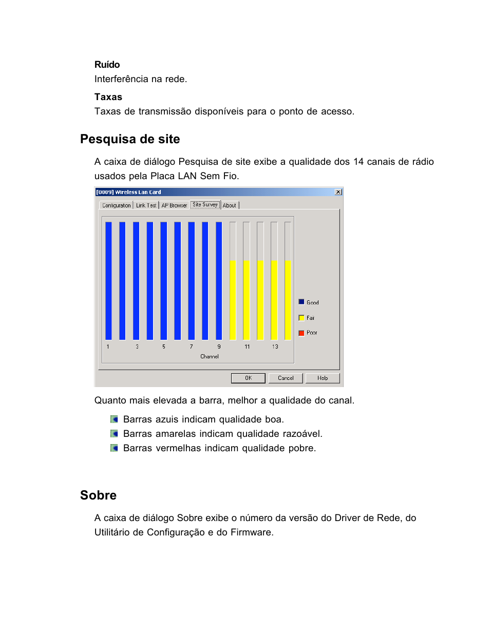 Pesquisa de site, Sobre | SanDisk Wireless LAN Card User Manual | Page 501 / 504