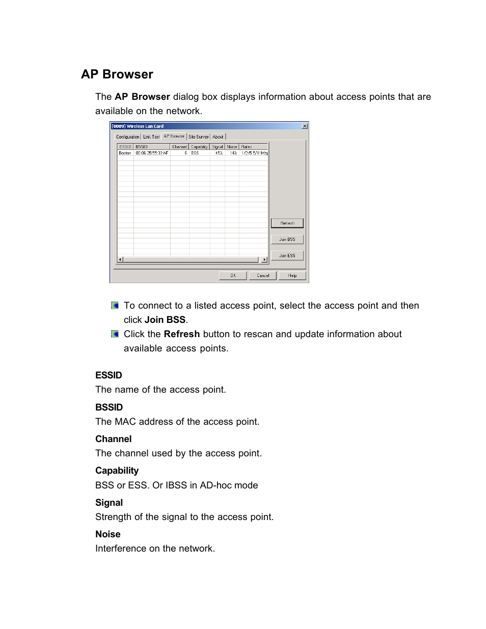 Ap browser | SanDisk Wireless LAN Card User Manual | Page 55 / 504