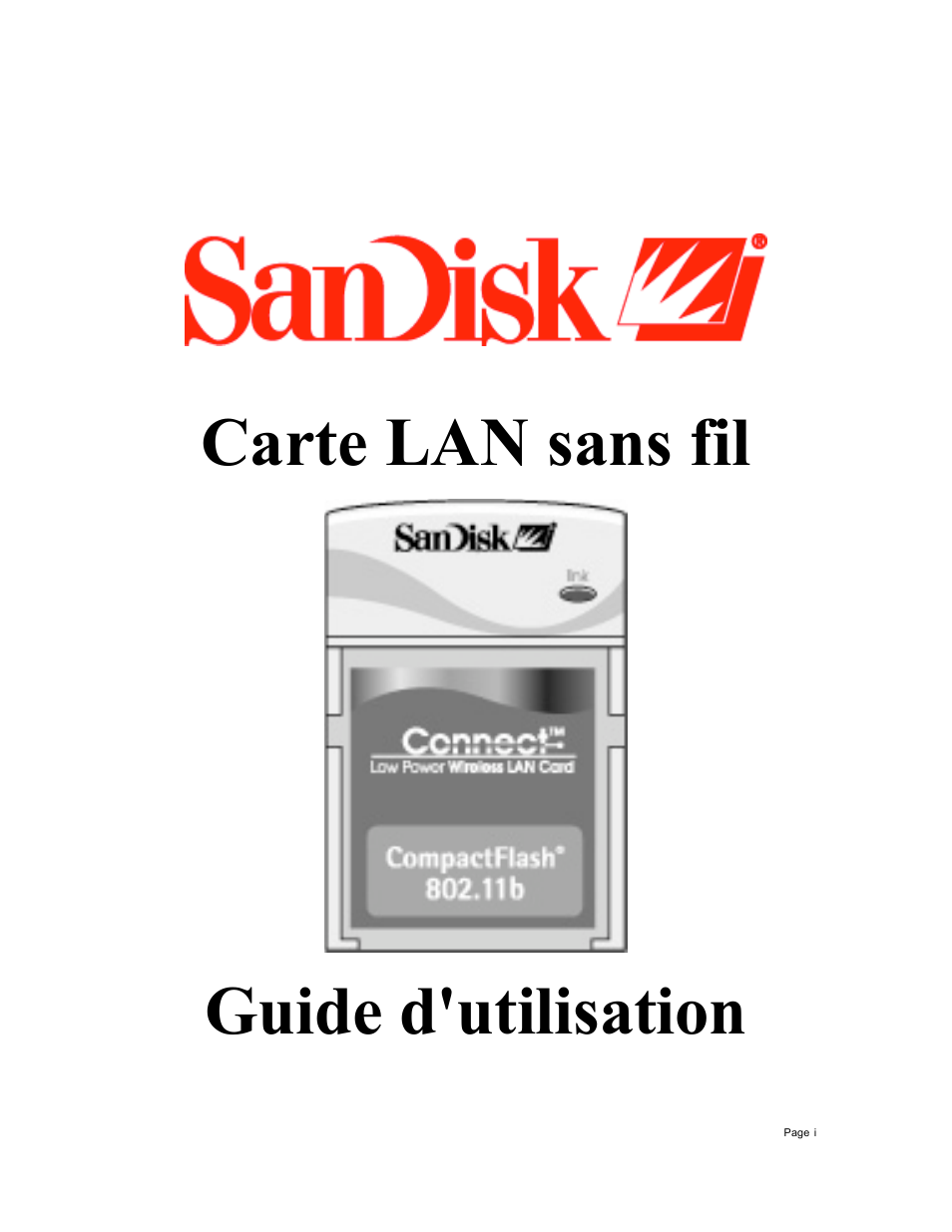 Carte lan sans fil guide d'utilisation | SanDisk Wireless LAN Card User Manual | Page 60 / 504