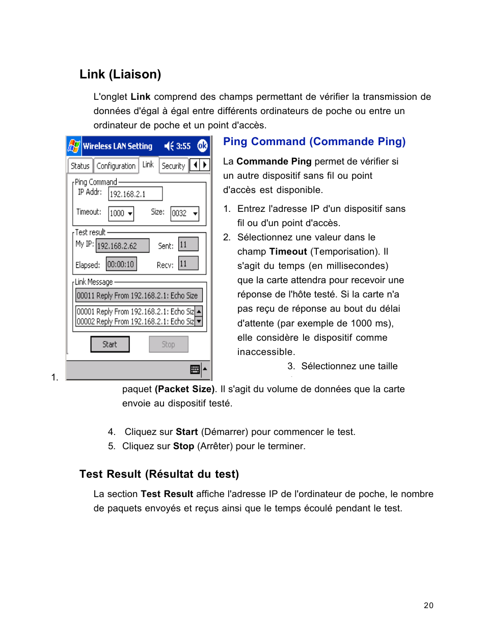 Link (liaison) | SanDisk Wireless LAN Card User Manual | Page 83 / 504