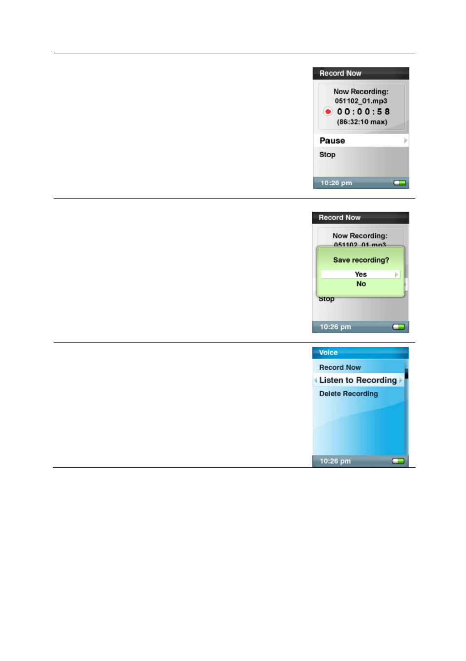 Settings mode | SanDisk Sansa e200 User Manual | Page 26 / 42