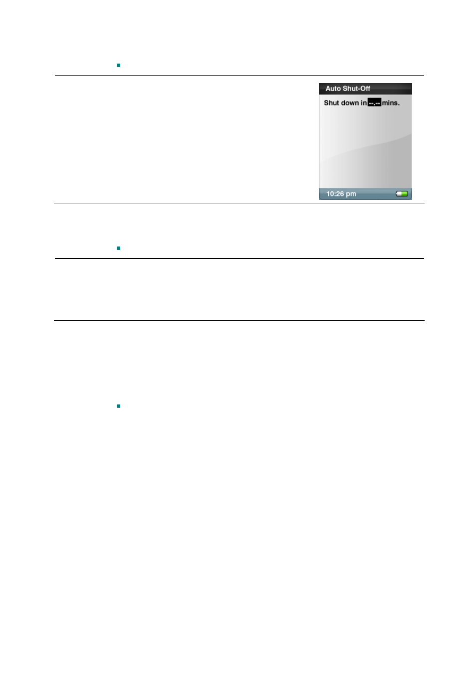 Set auto shut-off, Set usb mode, Reset the device | SanDisk Sansa e200 User Manual | Page 30 / 42