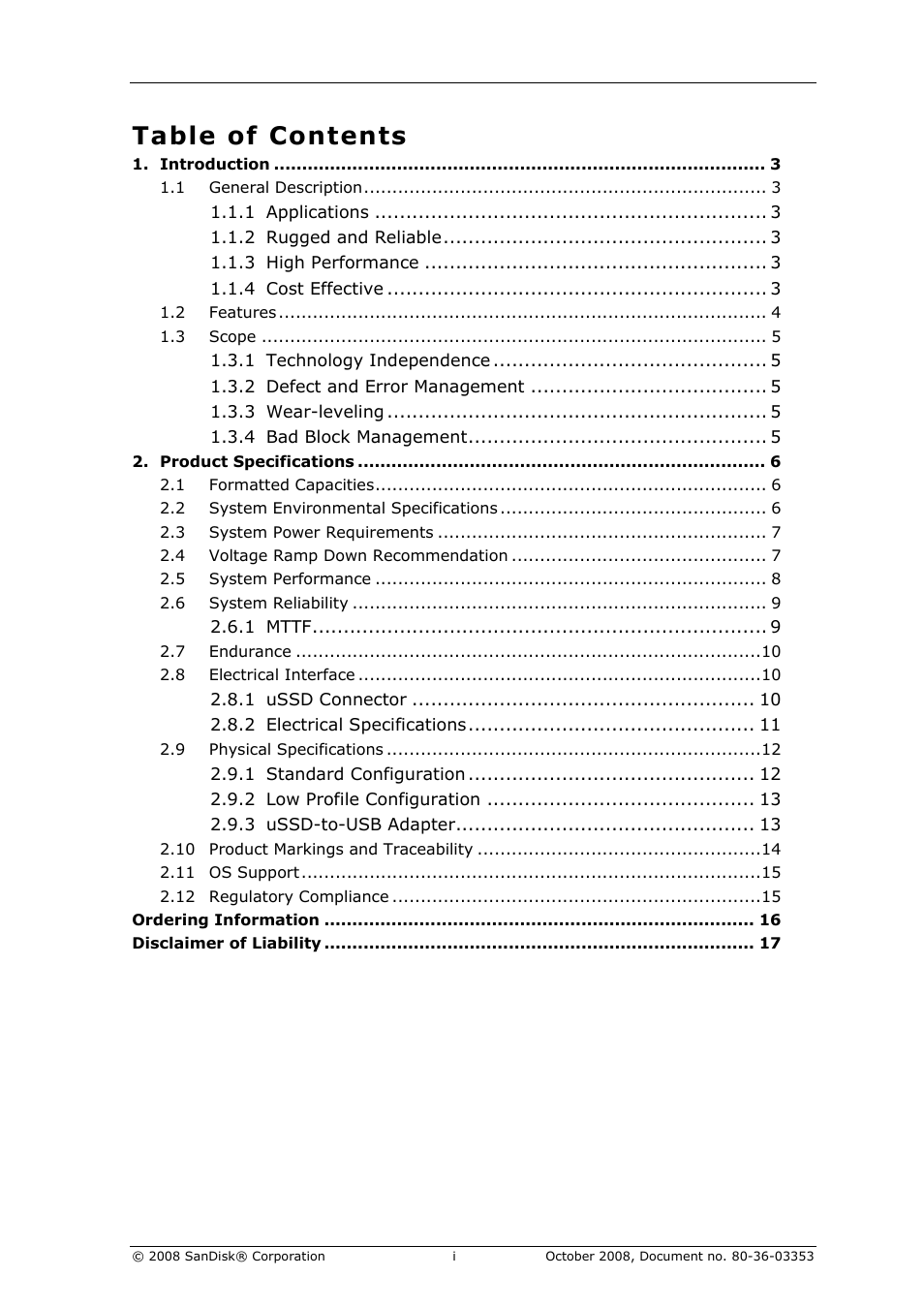 SanDisk 80-36-03353 User Manual | Page 2 / 18