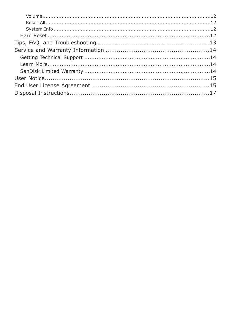 SanDisk Sansa Express c200 User Manual | Page 3 / 20