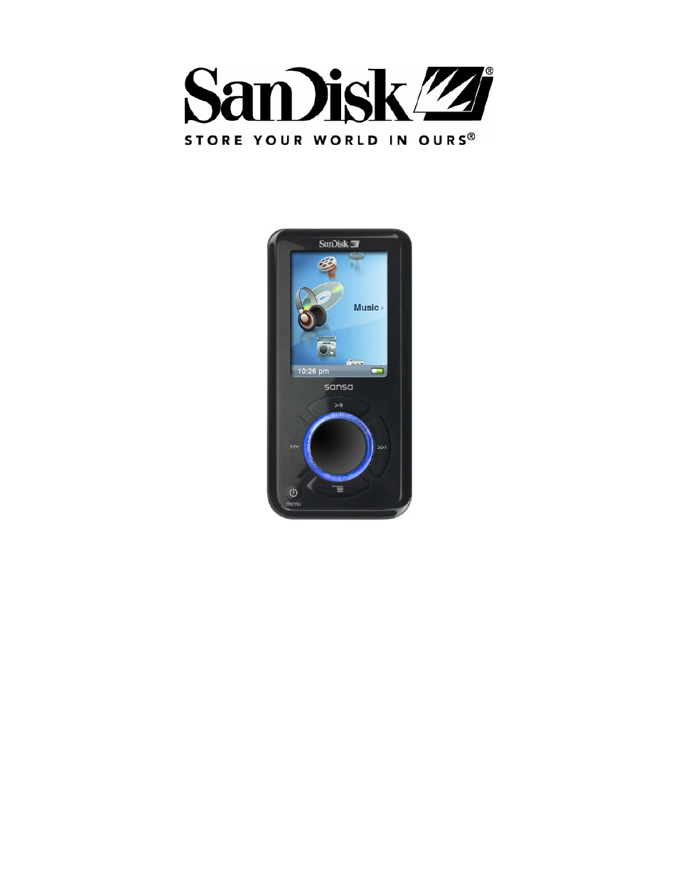 SanDisk Sansa e200 User Manual | 54 pages