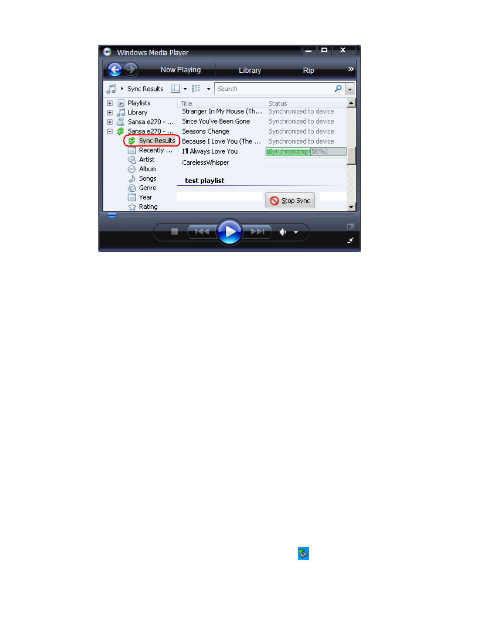 Delete music files, Synchronize files, Safely removing sansa e200 from your computer | SanDisk e200 User Manual | Page 18 / 41