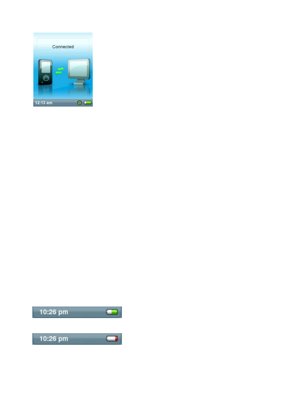 Battery level indicator | SanDisk SANSA E200R User Manual | Page 13 / 64