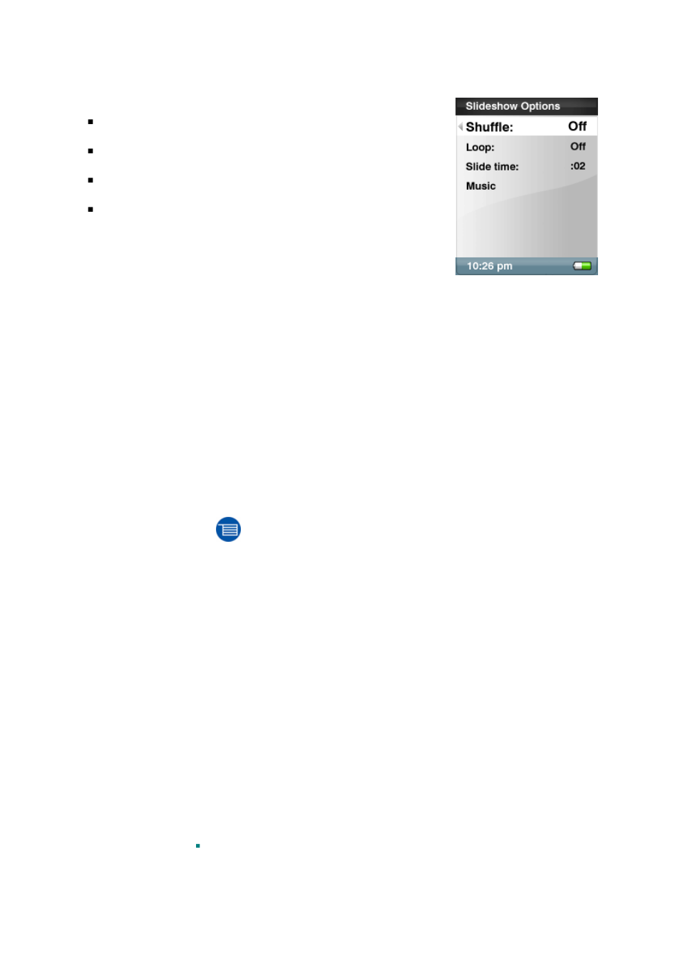 Video mode, Playing video | SanDisk SANSA E200R User Manual | Page 36 / 64