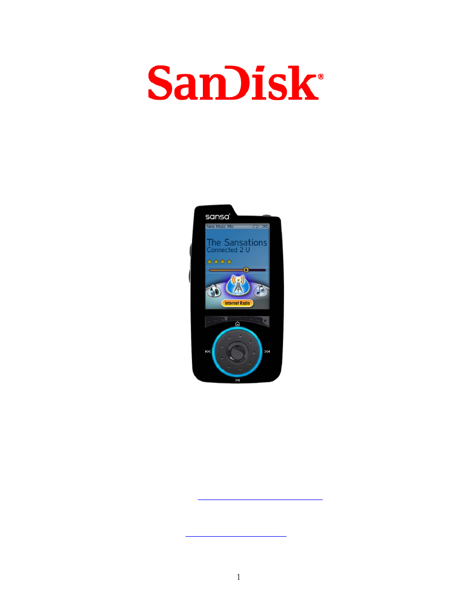 SanDisk Sansa Connect User Manual | 35 pages