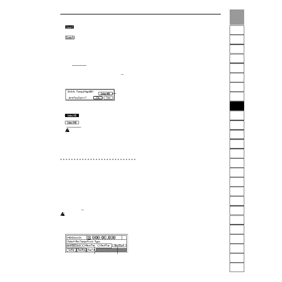 P3 tmptrk: create a tempo track | Strahl D1600mkII User Manual | Page 125 / 180