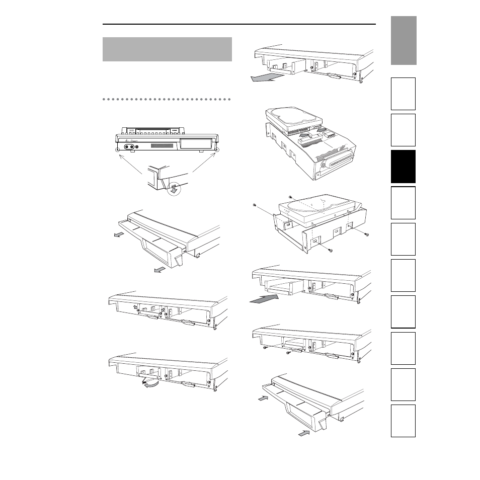 About the hard disk and cd-r/ rw drive, Hard disk, About the hard disk and cd-r/rw drive | Strahl D1600mkII User Manual | Page 167 / 180