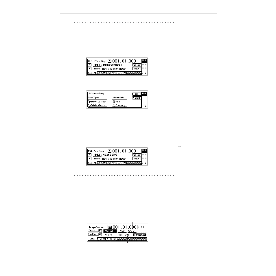 Create a new song, Rhythm | Strahl D1600mkII User Manual | Page 22 / 180