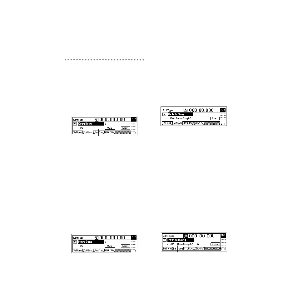 Examples of song editing | Strahl D1600mkII User Manual | Page 78 / 180