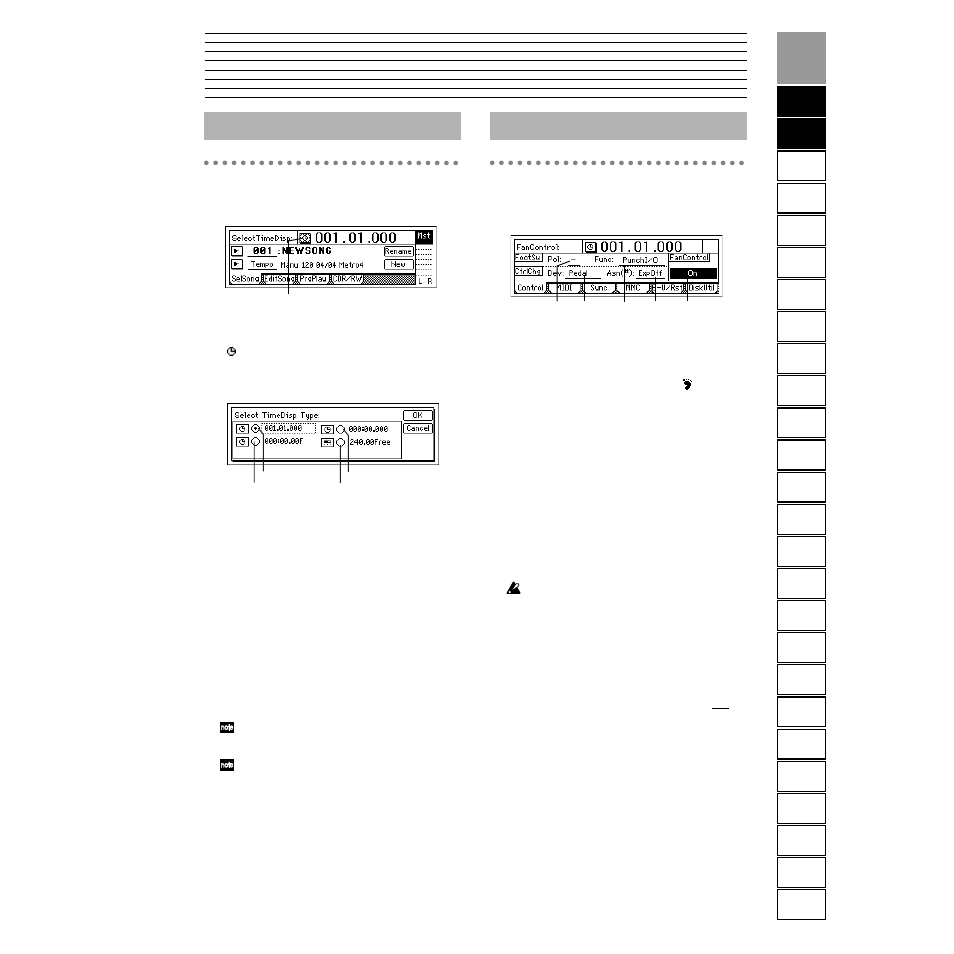 Reference, Counter, Counter: counter display | System/usb, P1 control: foot switch/control change device, Pedal/midi) settings, P.91) | Strahl D1600mkII User Manual | Page 99 / 180