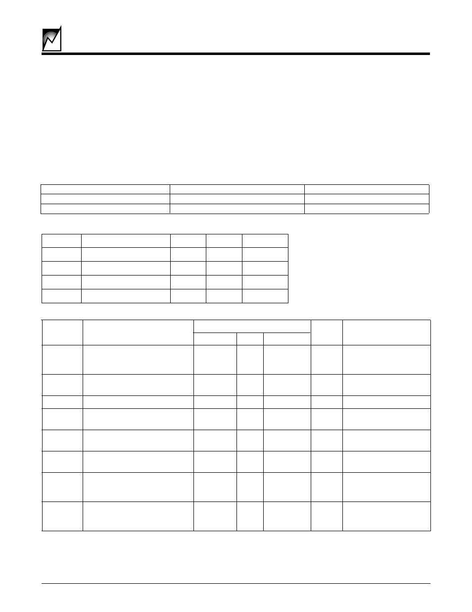 Absolute maximum ratings | Summit S93WD462 User Manual | Page 7 / 14