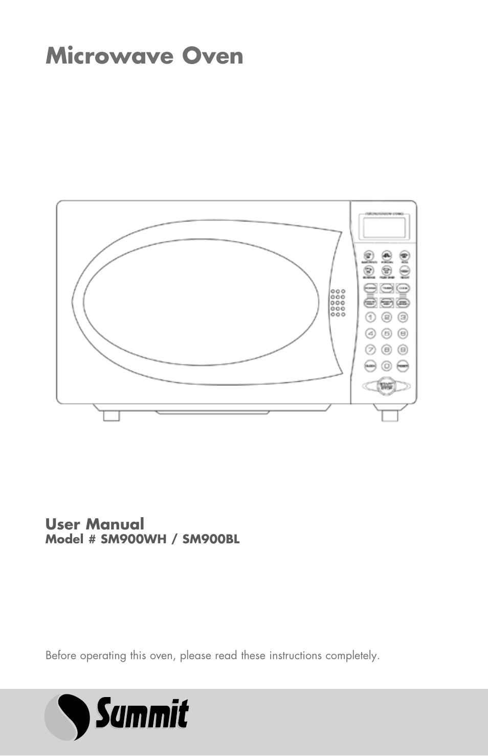 Summit SM900WH User Manual | 22 pages