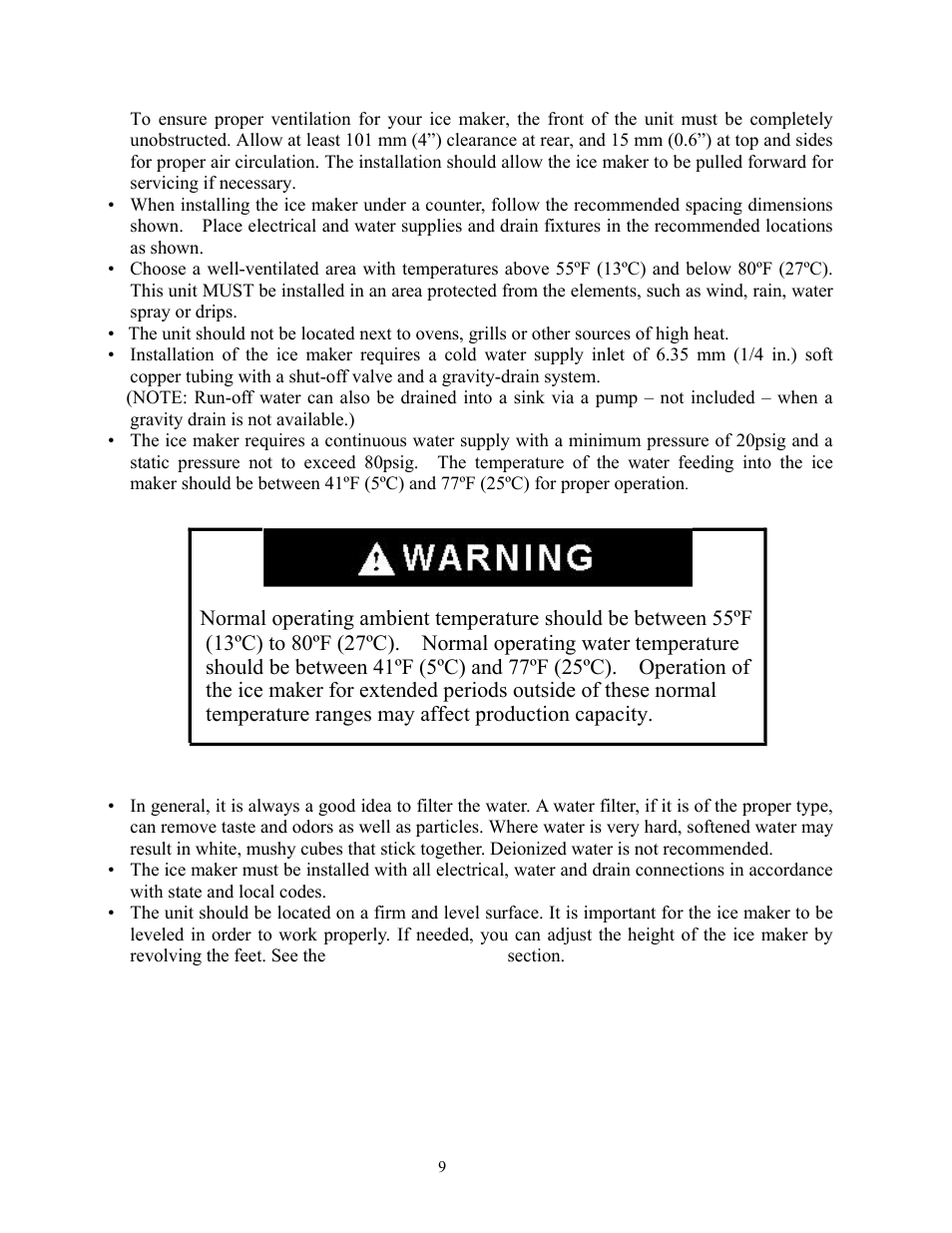 Summit Automatic Ice Maker BIM70 User Manual | Page 10 / 32