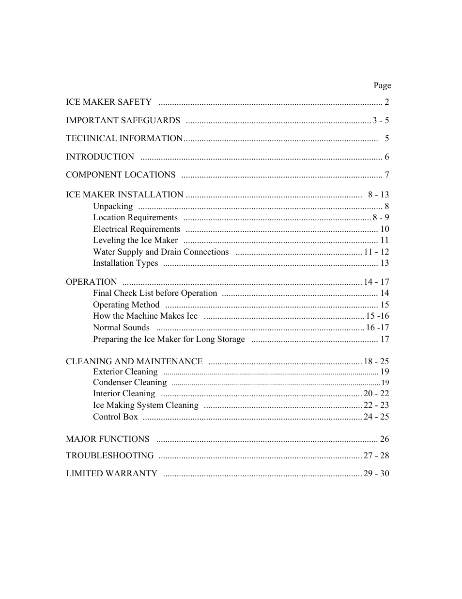 Summit Automatic Ice Maker BIM70 User Manual | Page 2 / 32