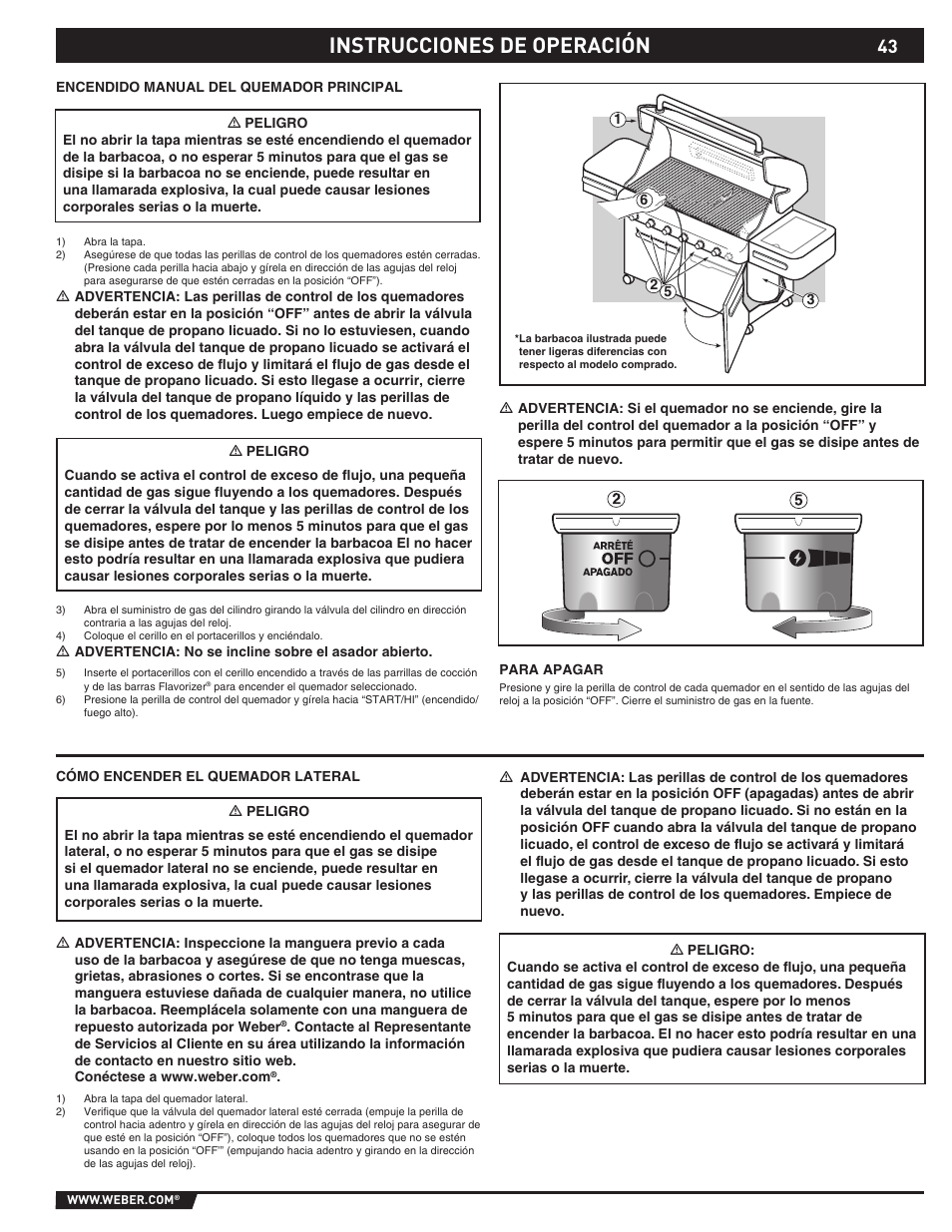 Instrucciones de operación | Summit E/S-620/650 User Manual | Page 43 / 84