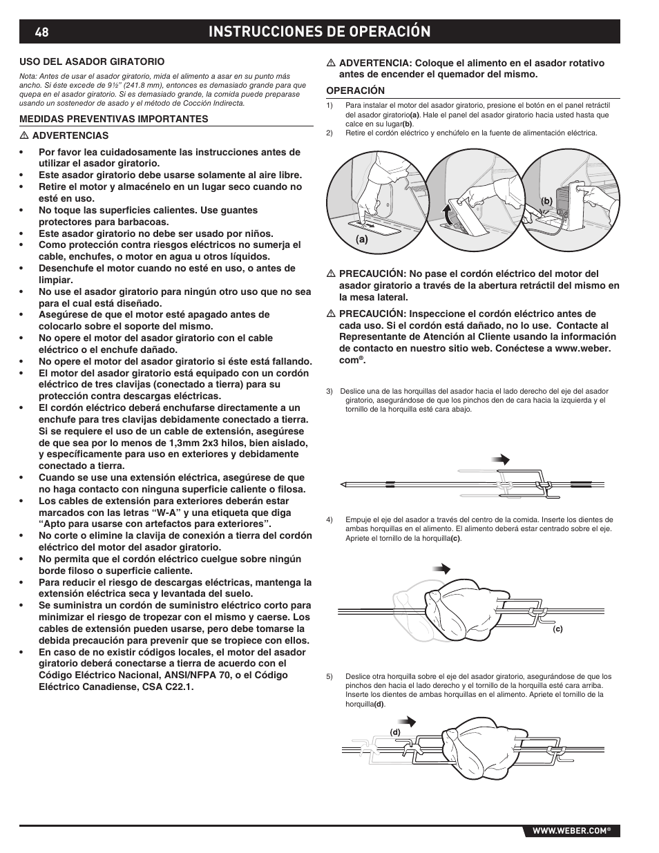 Instrucciones de operación | Summit E/S-620/650 User Manual | Page 48 / 84