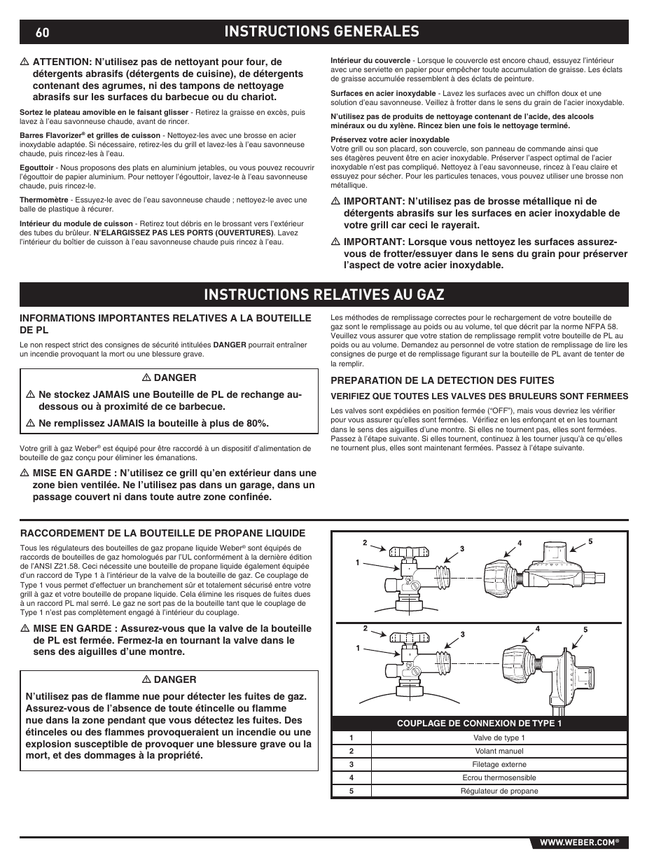 General instructions, Instructions generales | Summit E/S-620/650 User Manual | Page 60 / 84