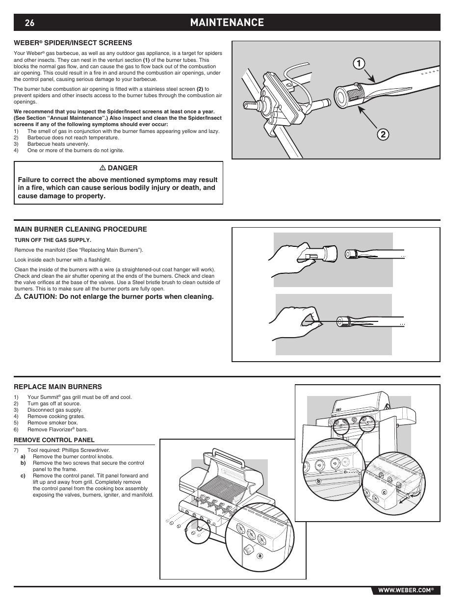 Maintenance | Summit E/S-420/450 User Manual | Page 26 / 76