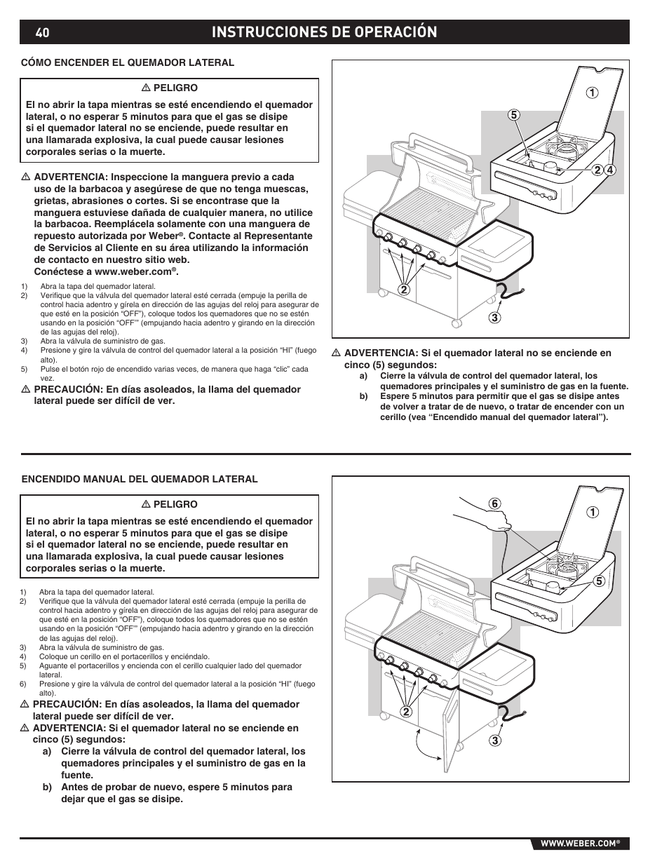 Instrucciones de operación | Summit E/S-420/450 User Manual | Page 40 / 76