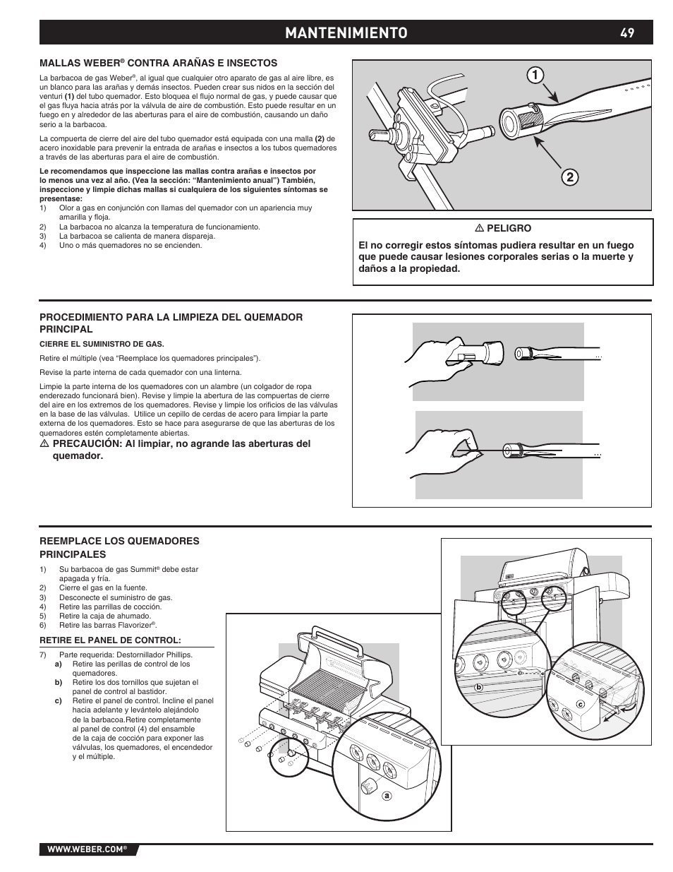 Mantenimiento | Summit E/S-420/450 User Manual | Page 49 / 76