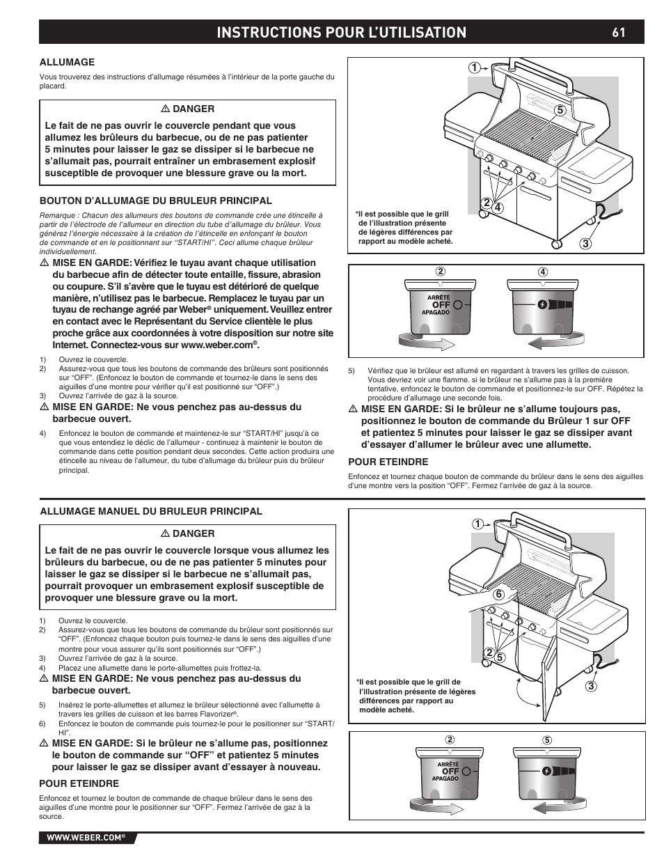 Instructions pour l’utilisation | Summit E/S-420/450 User Manual | Page 61 / 76