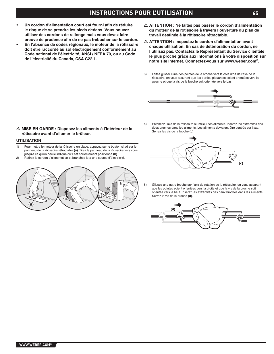 Instructions pour l’utilisation | Summit E/S-420/450 User Manual | Page 65 / 76