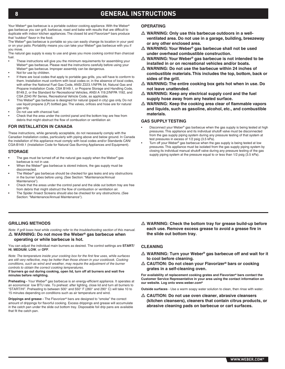 General instructions | Summit E/S-420/450 User Manual | Page 8 / 76