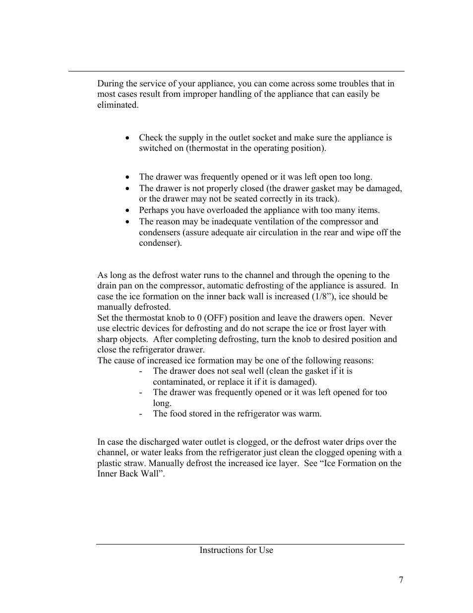 Trouble-shooting guide | Summit SP6DSSTB User Manual | Page 7 / 9