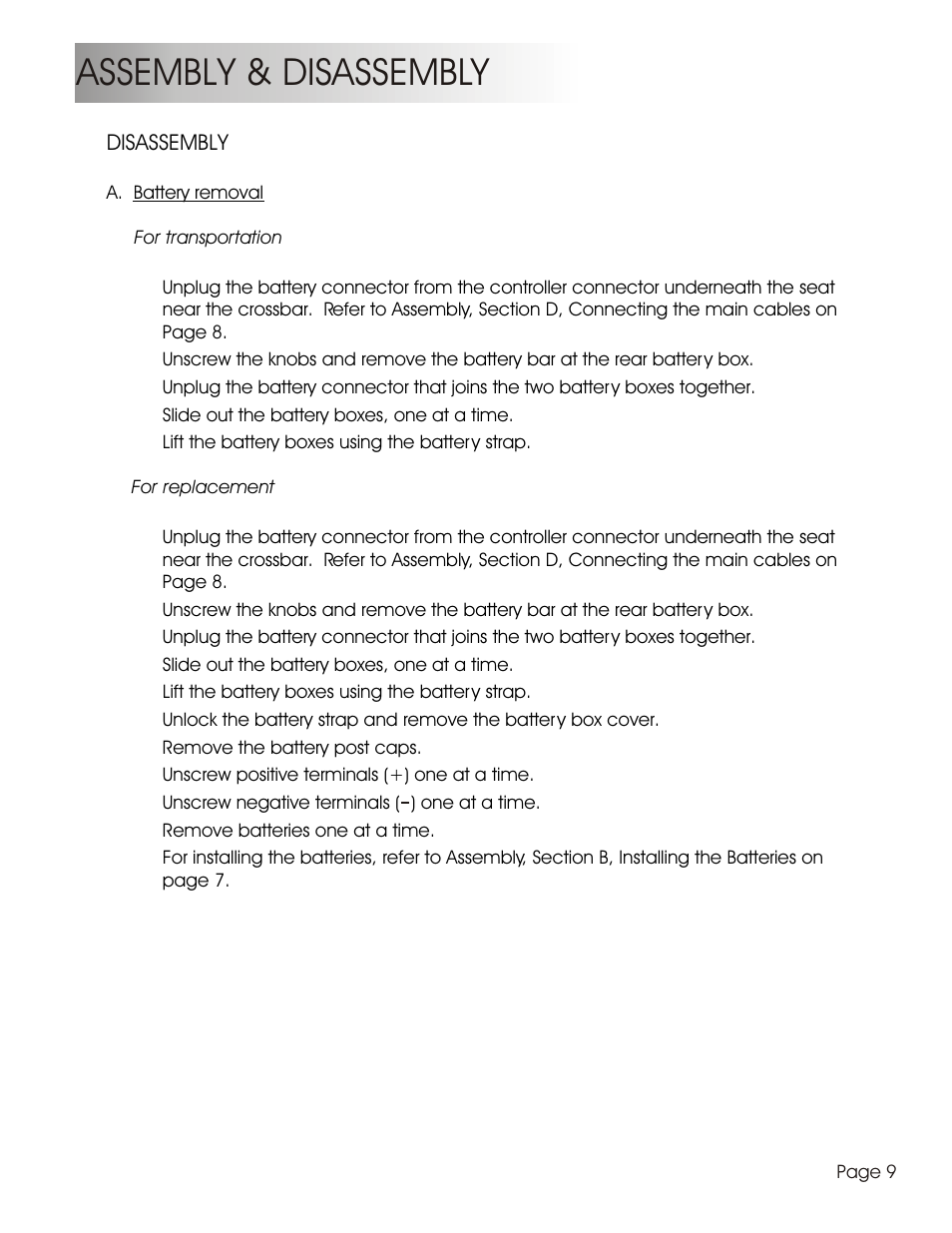 Assembly & disassembly | Summit HP-1S User Manual | Page 11 / 25